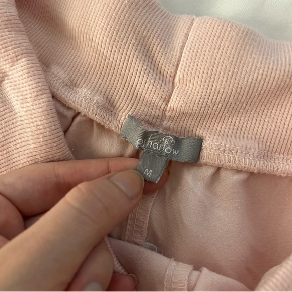 PJ Harlow Mikel Satin Shorts in Blush Pink - Picture 4 of 4